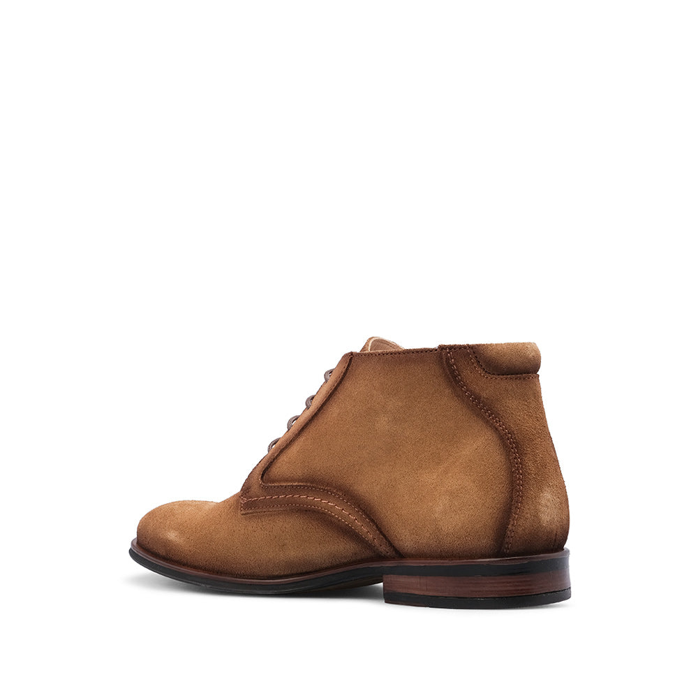 Botim Casual Homem Camurça Camel