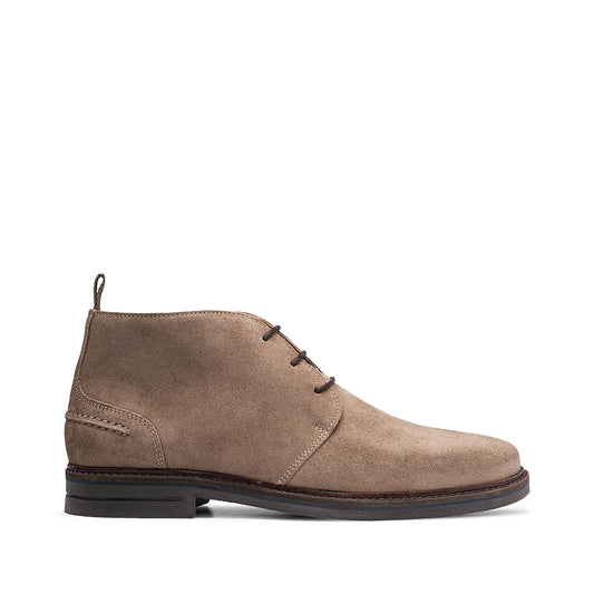 Botim Casual Homem Camurça Taupe