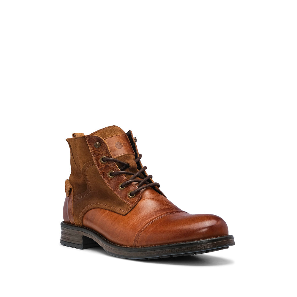 Botim Casual Homem Pele Camel