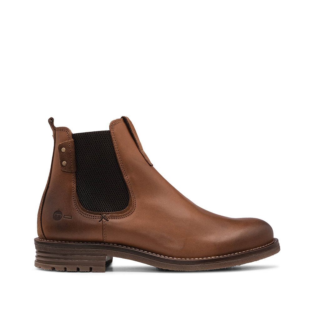 Botim Casual Homem Pele Cognac