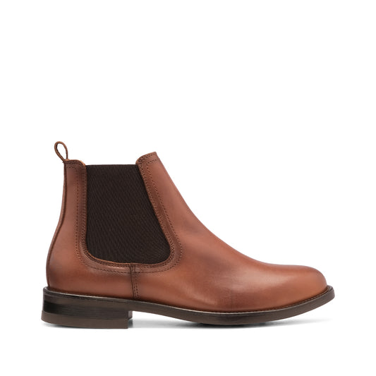 Botim Casual Homem Pele Camel