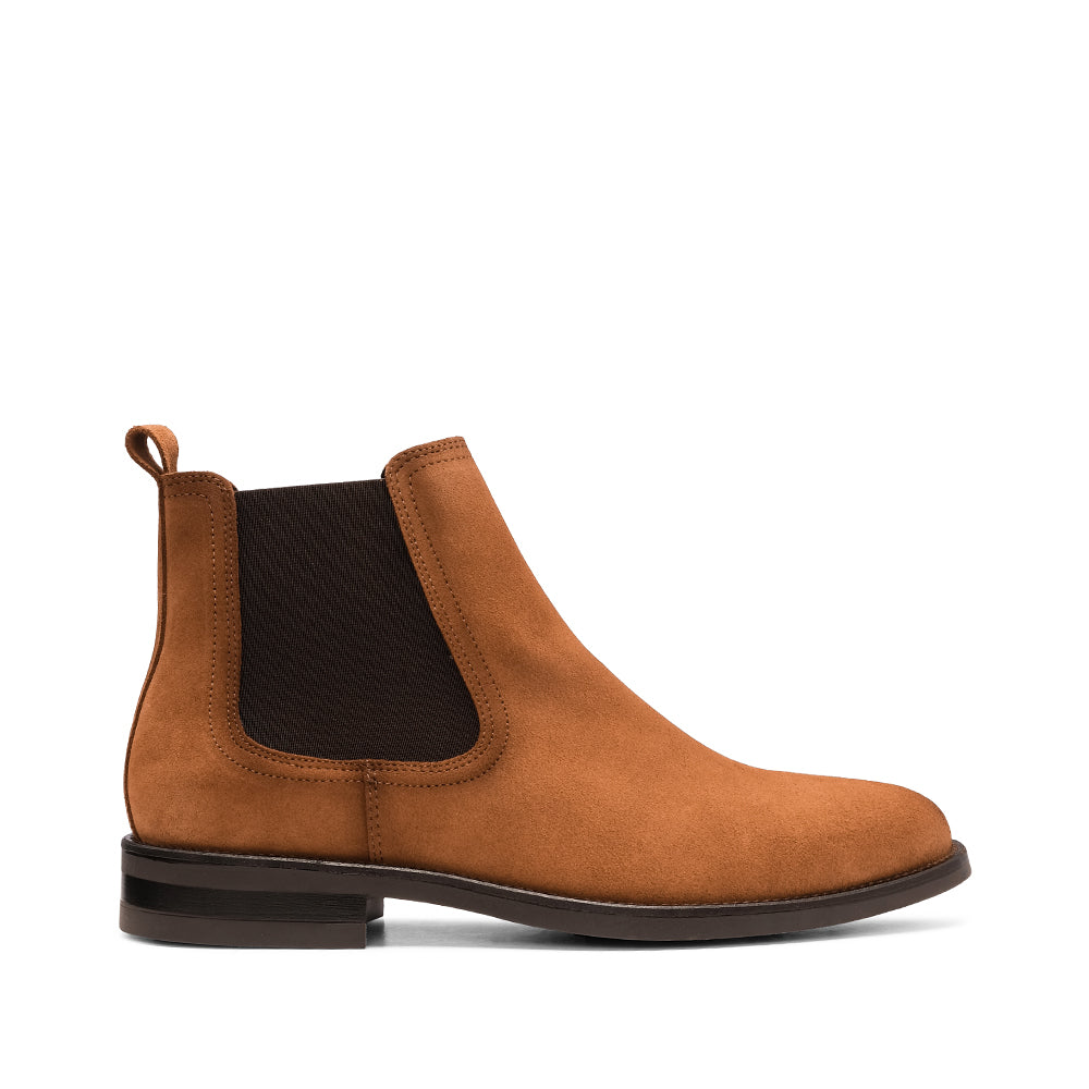 Botim Casual Homem Camurça Camel