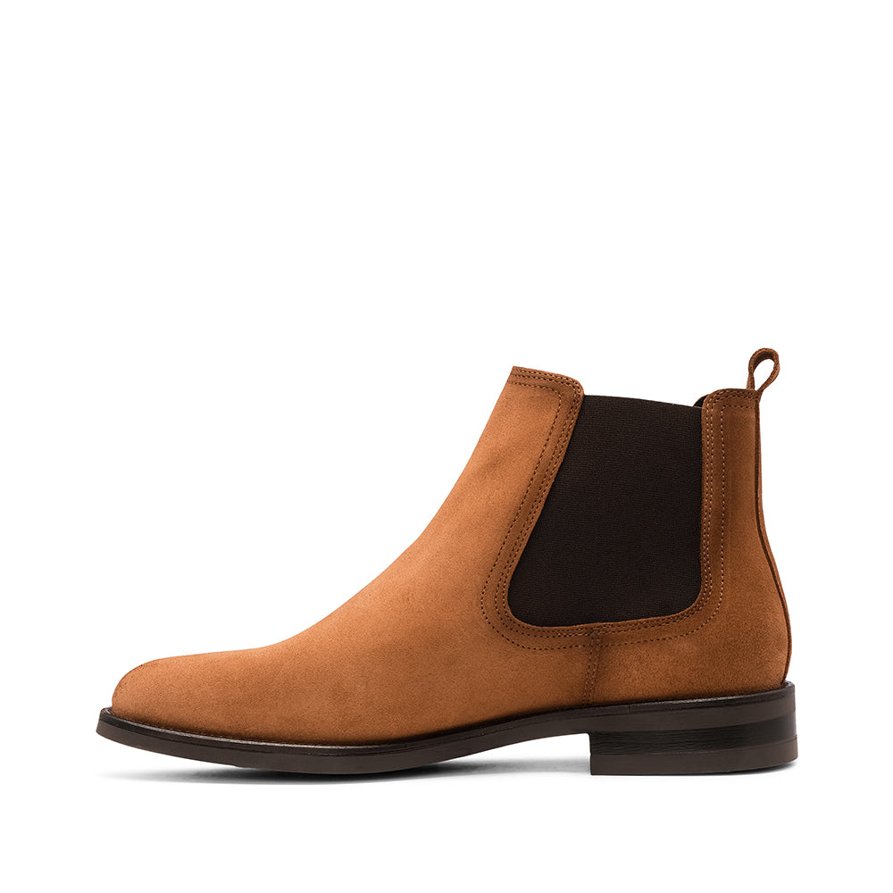 Botim Casual Homem Camurça Camel