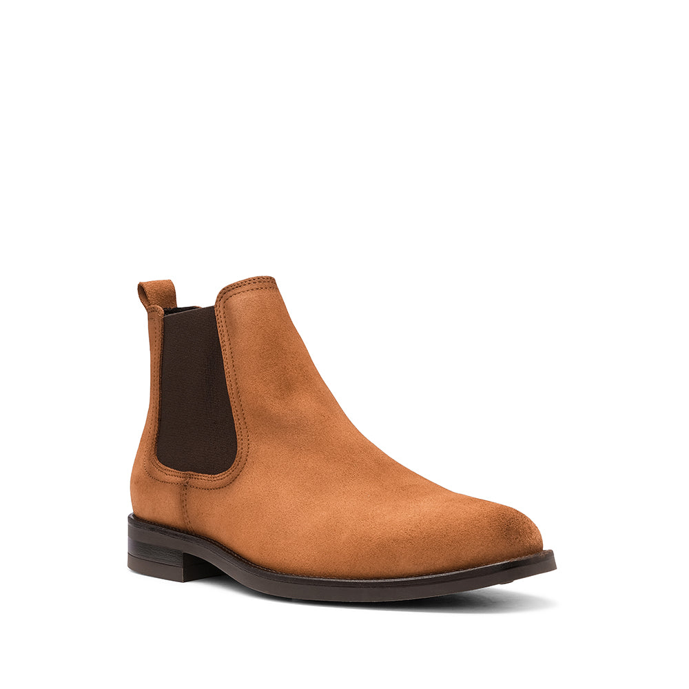 Botim Casual Homem Camurça Camel