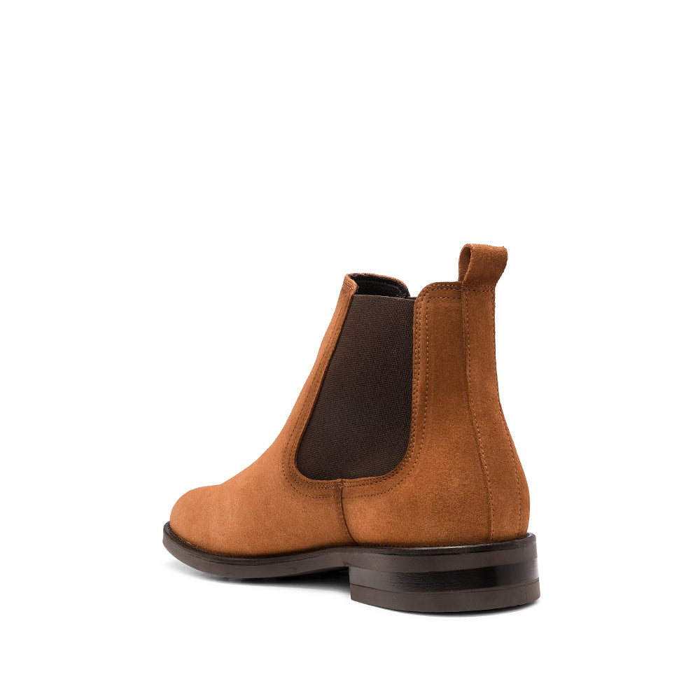 Botim Casual Homem Camurça Camel