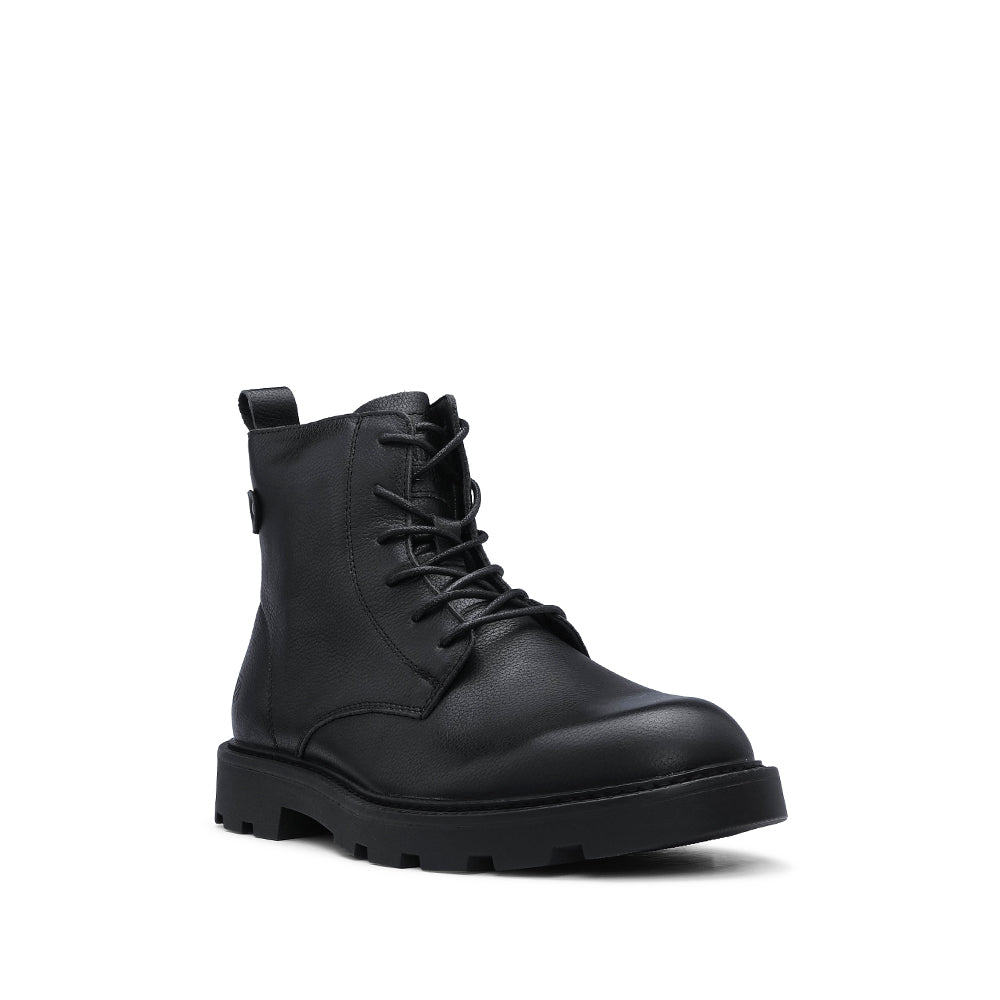 Bota Casual Homem Pele Preto