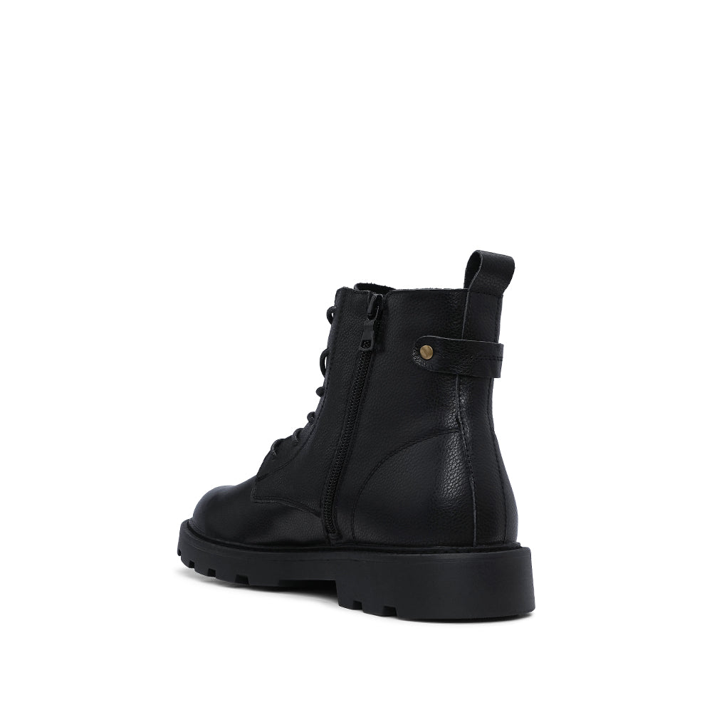 Bota Casual Homem Pele Preto