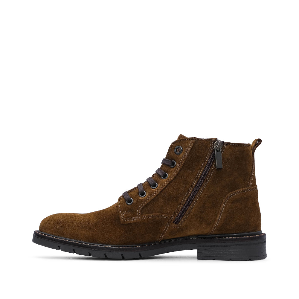 Bota Casual Homem Camurça Camel