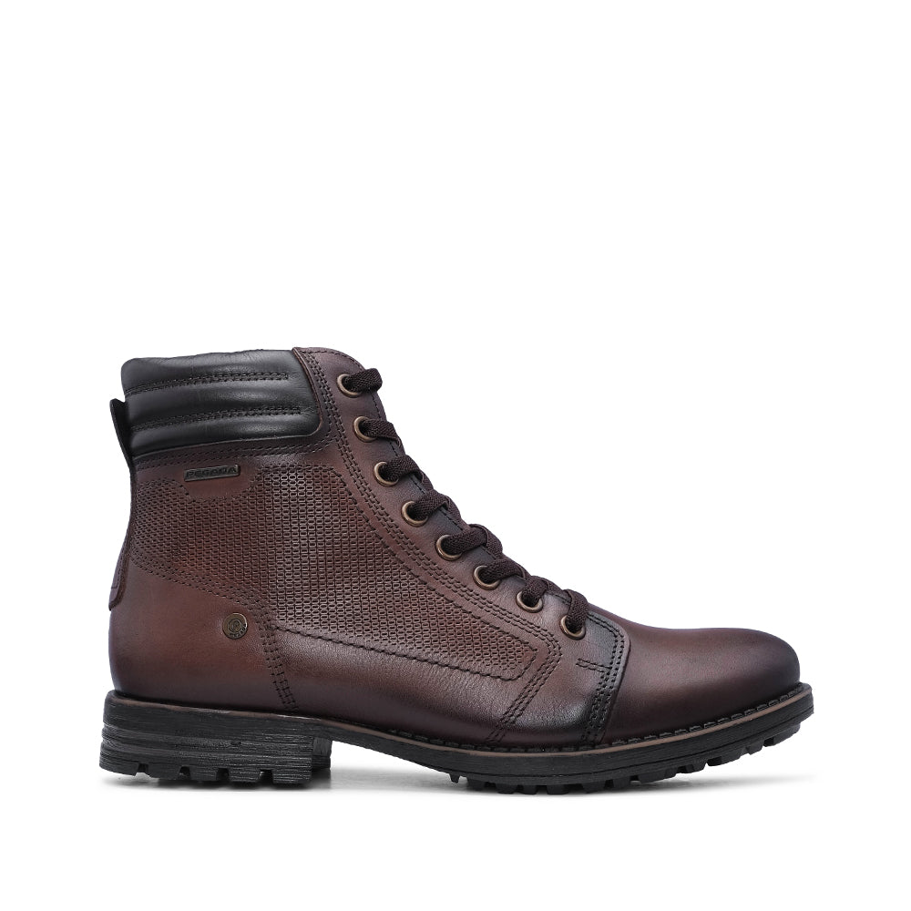 Bota Casual Homem Pele Castanho