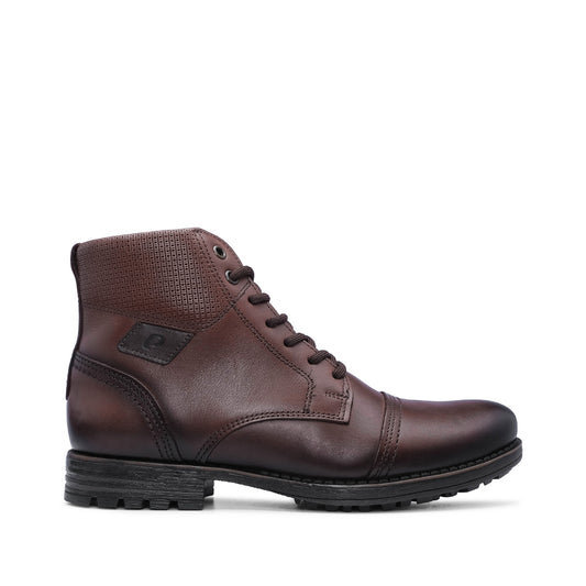 Bota Casual Homem Pele Castanho