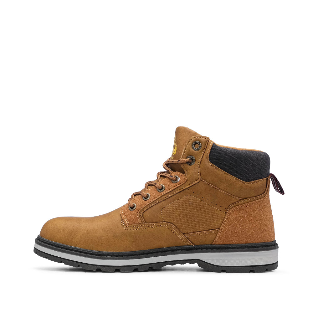 Bota Casual Homem Nobuck Camel