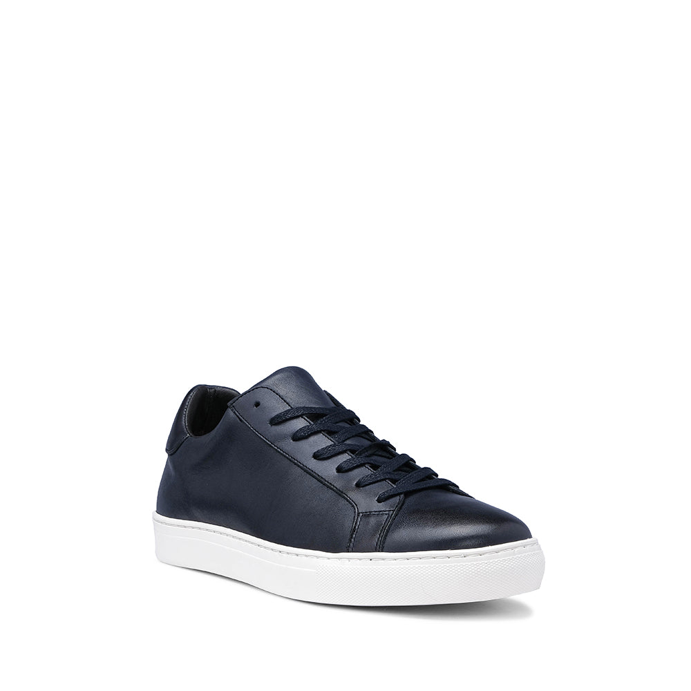 Sapatilha Casual Homem Pele Azul