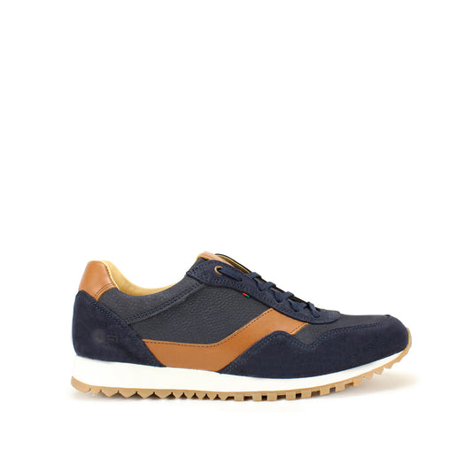 Sapatilha Casual Homem Camurça Azul