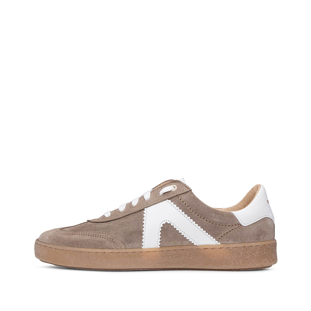 Sapatilha Casual Homem Camurça Taupe
