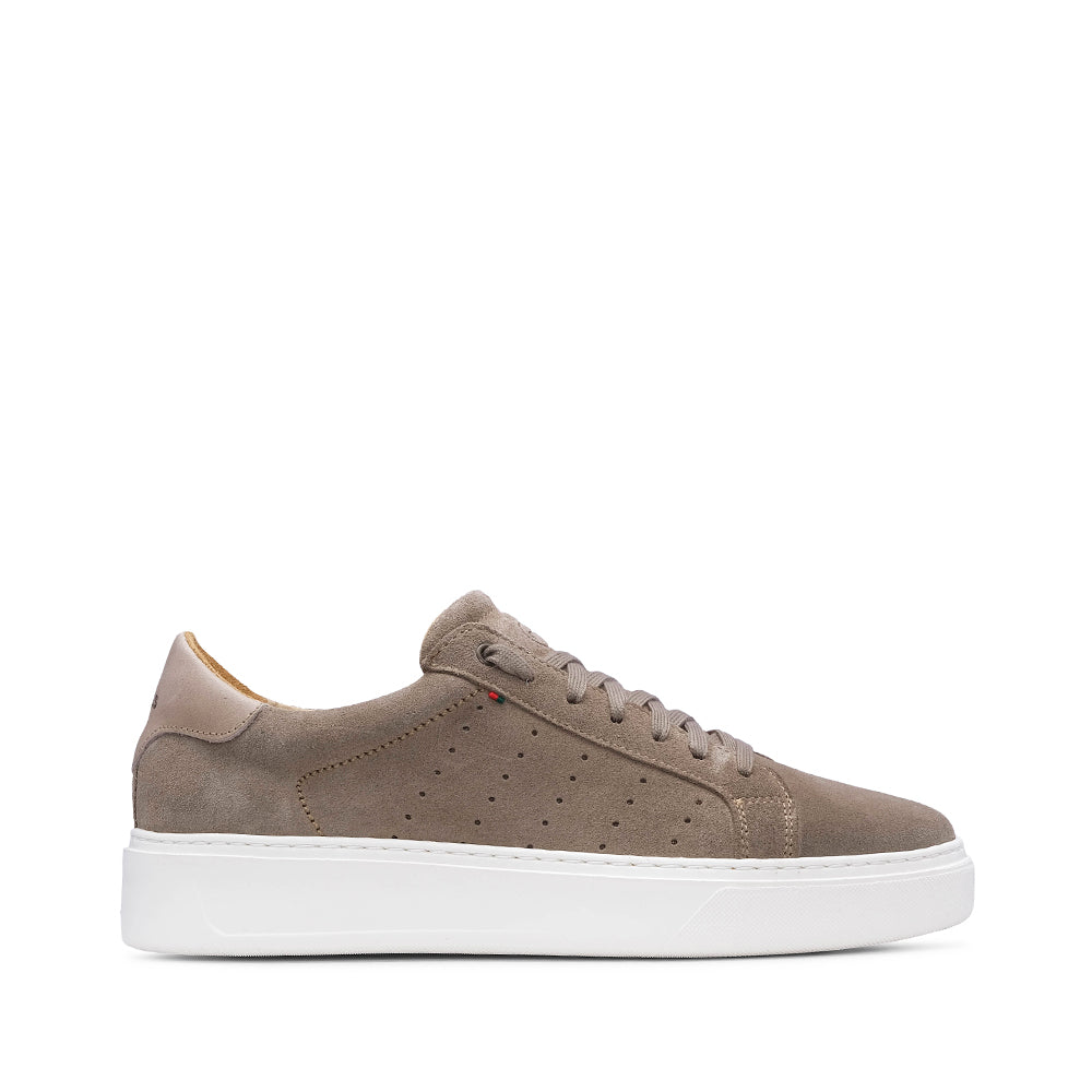 Sapatilha Casual Homem Camurça Taupe