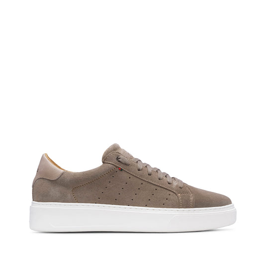 Sapatilha Casual Homem Camurça Taupe