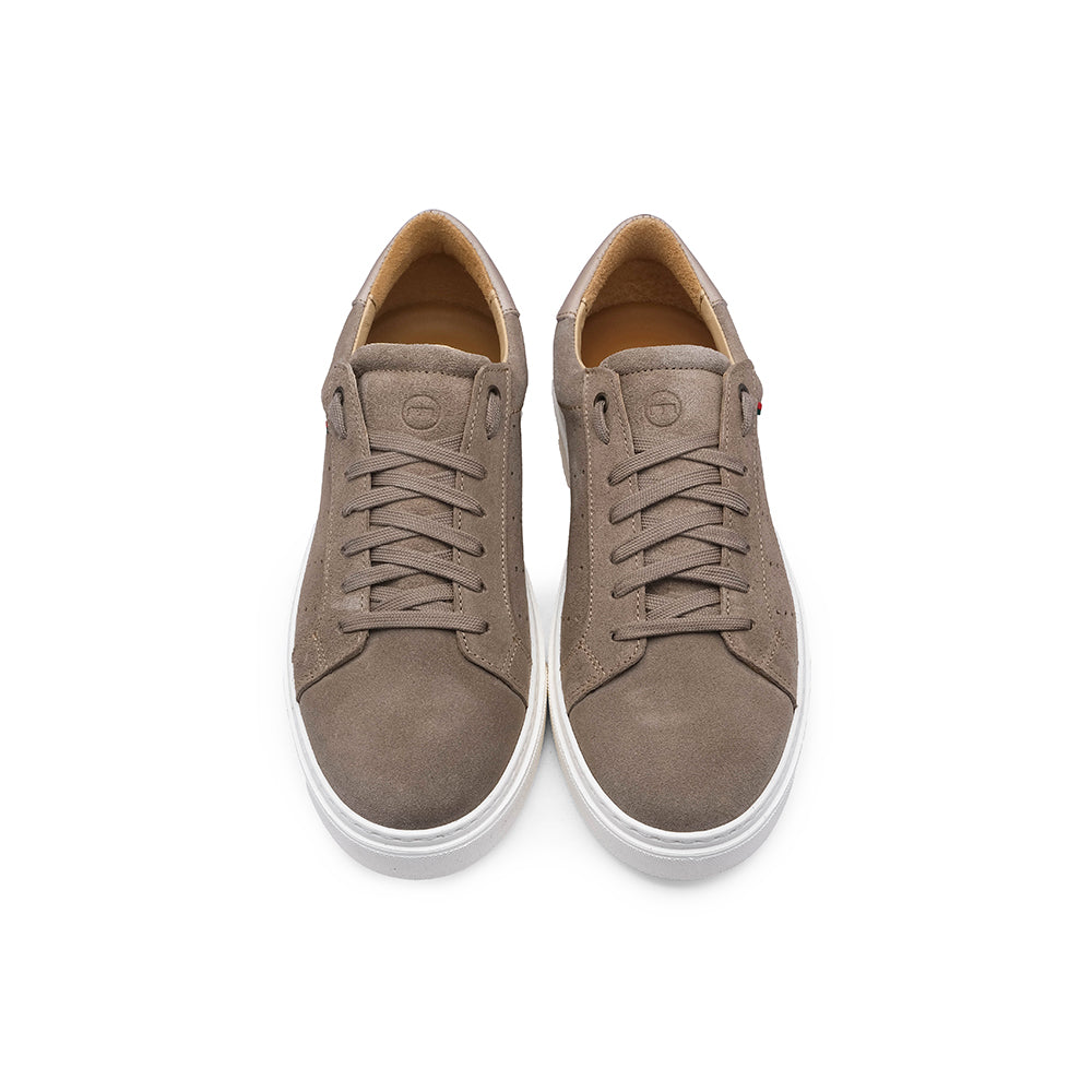 Sapatilha Casual Homem Camurça Taupe
