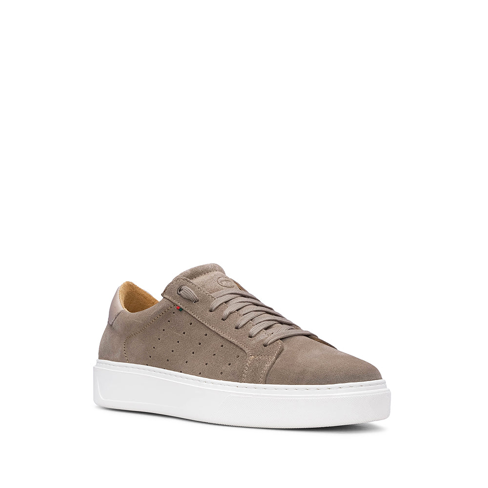 Sapatilha Casual Homem Camurça Taupe