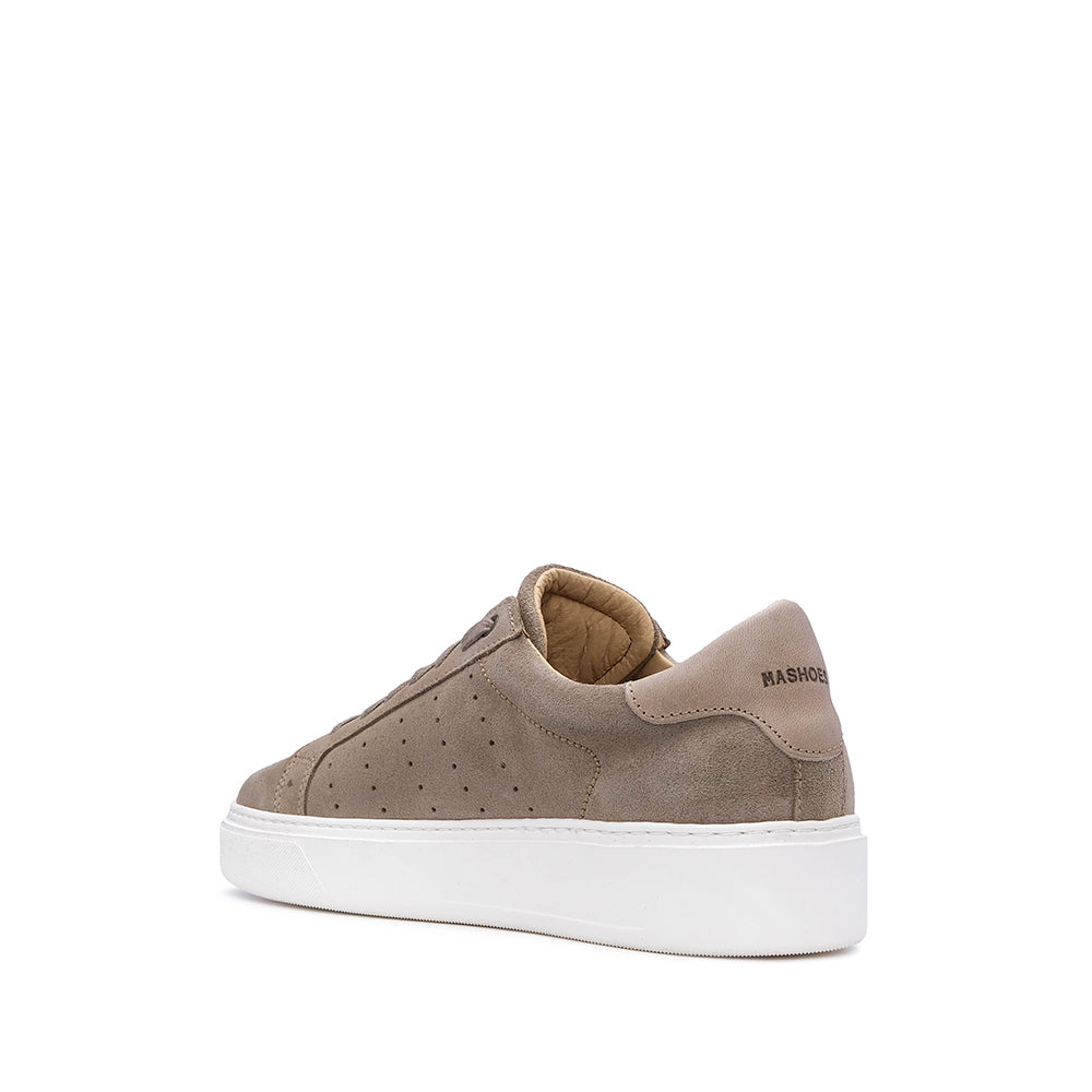 Sapatilha Casual Homem Camurça Taupe