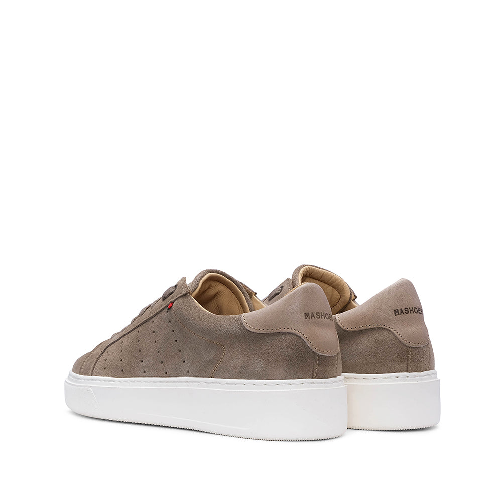 Sapatilha Casual Homem Camurça Taupe