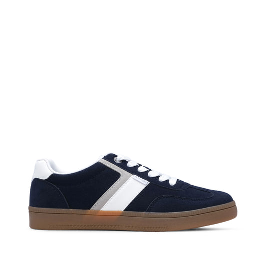 Sapatilha Casual Homem Pele Sintética Azul Marinho