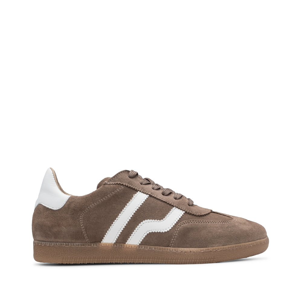 Sapatilha Casual Homem Camurça Taupe