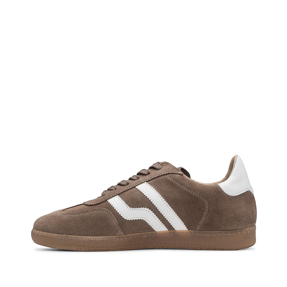 Sapatilha Casual Homem Camurça Taupe