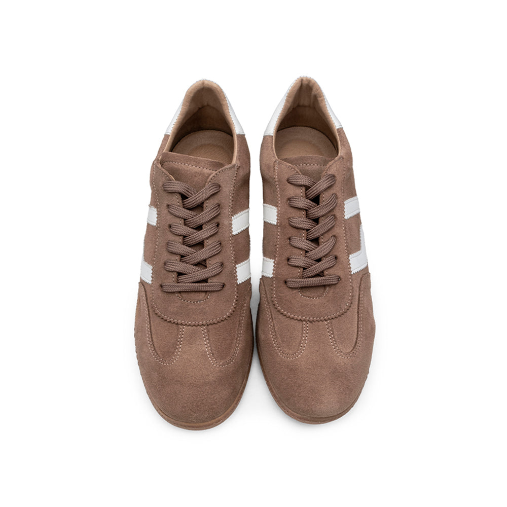 Sapatilha Casual Homem Camurça Taupe