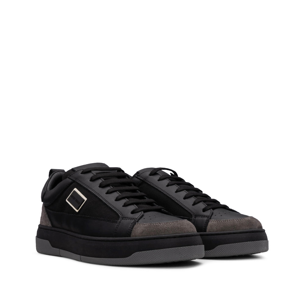 Sapatilha Casual Homem Pele Preto