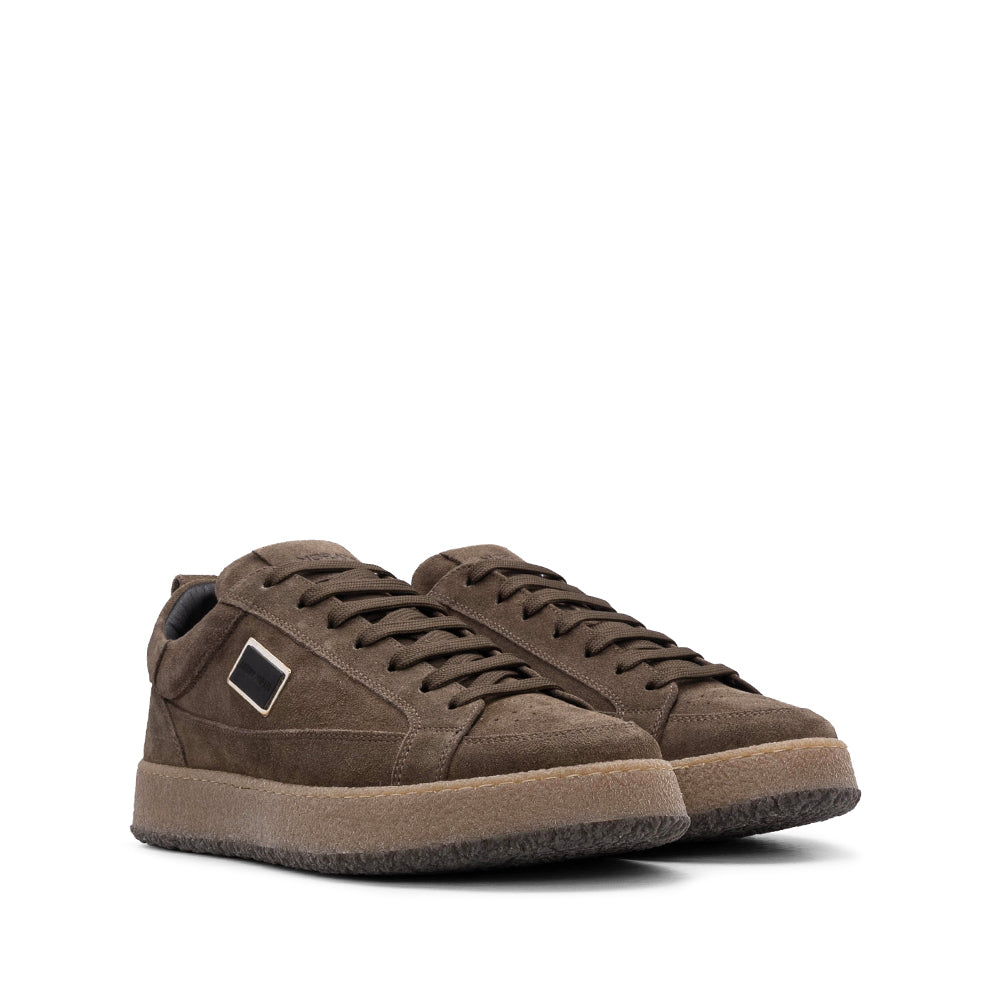 Sapatilha Casual Homem Camurça Taupe
