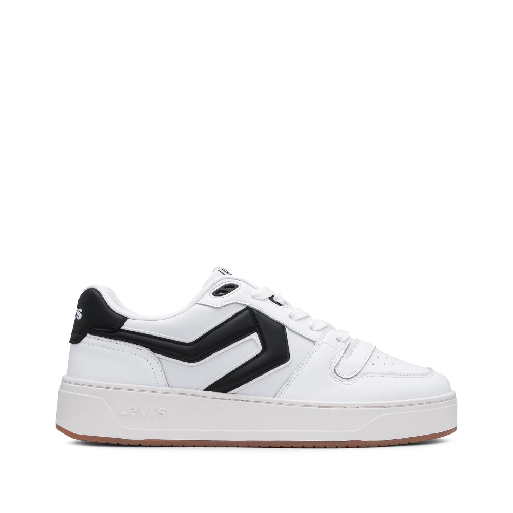 Sapatilha Casual Homem Pele Sintética Branco E Preto