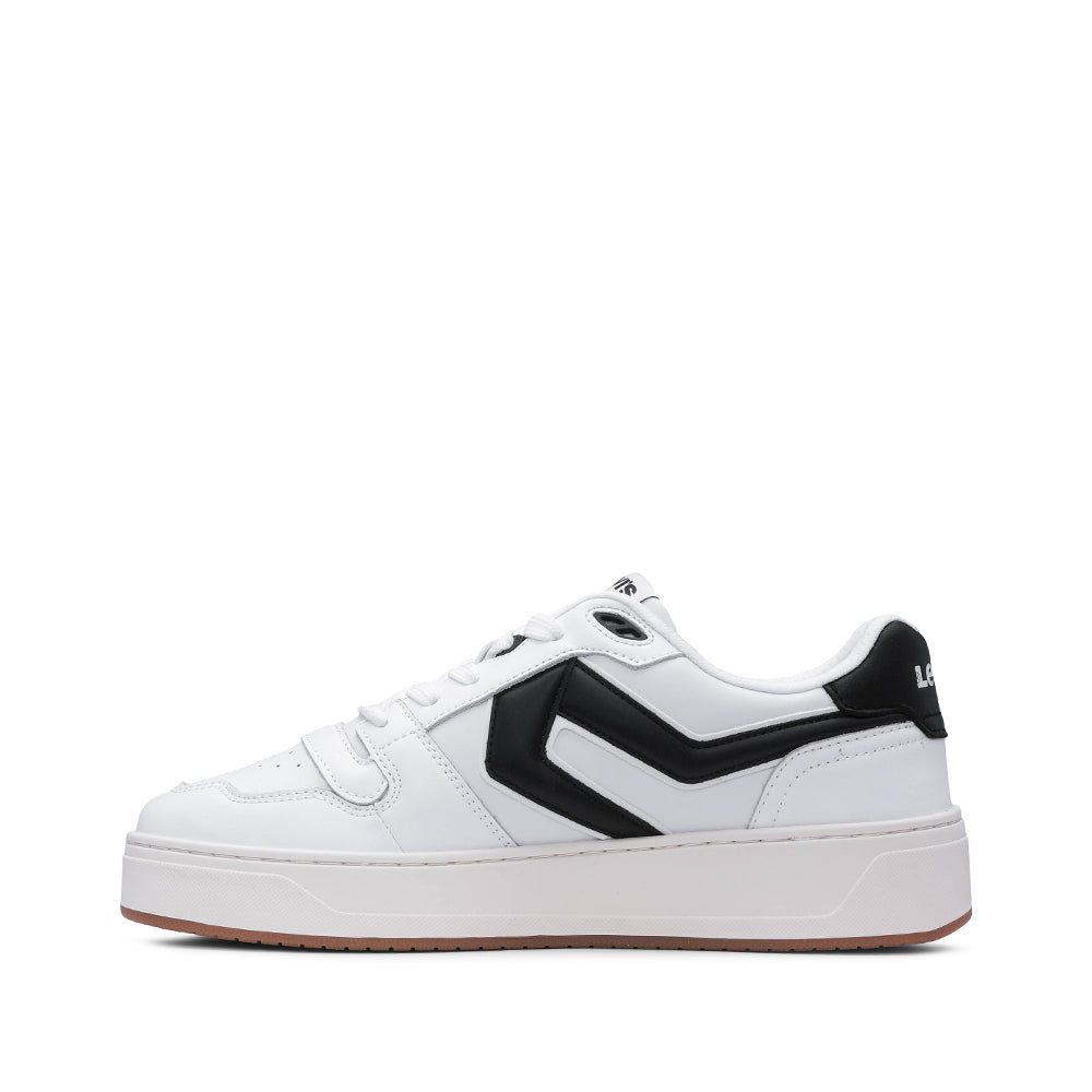 Sapatilha Casual Homem Pele Sintética Branco E Preto