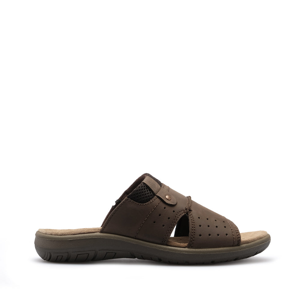 Chinelo Conforto Homem Pele Sintética Castanho