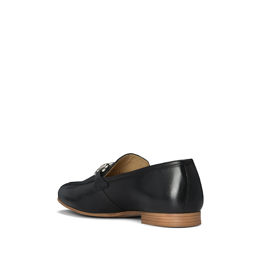 Sapato Mocassim Mulher Pele Preto