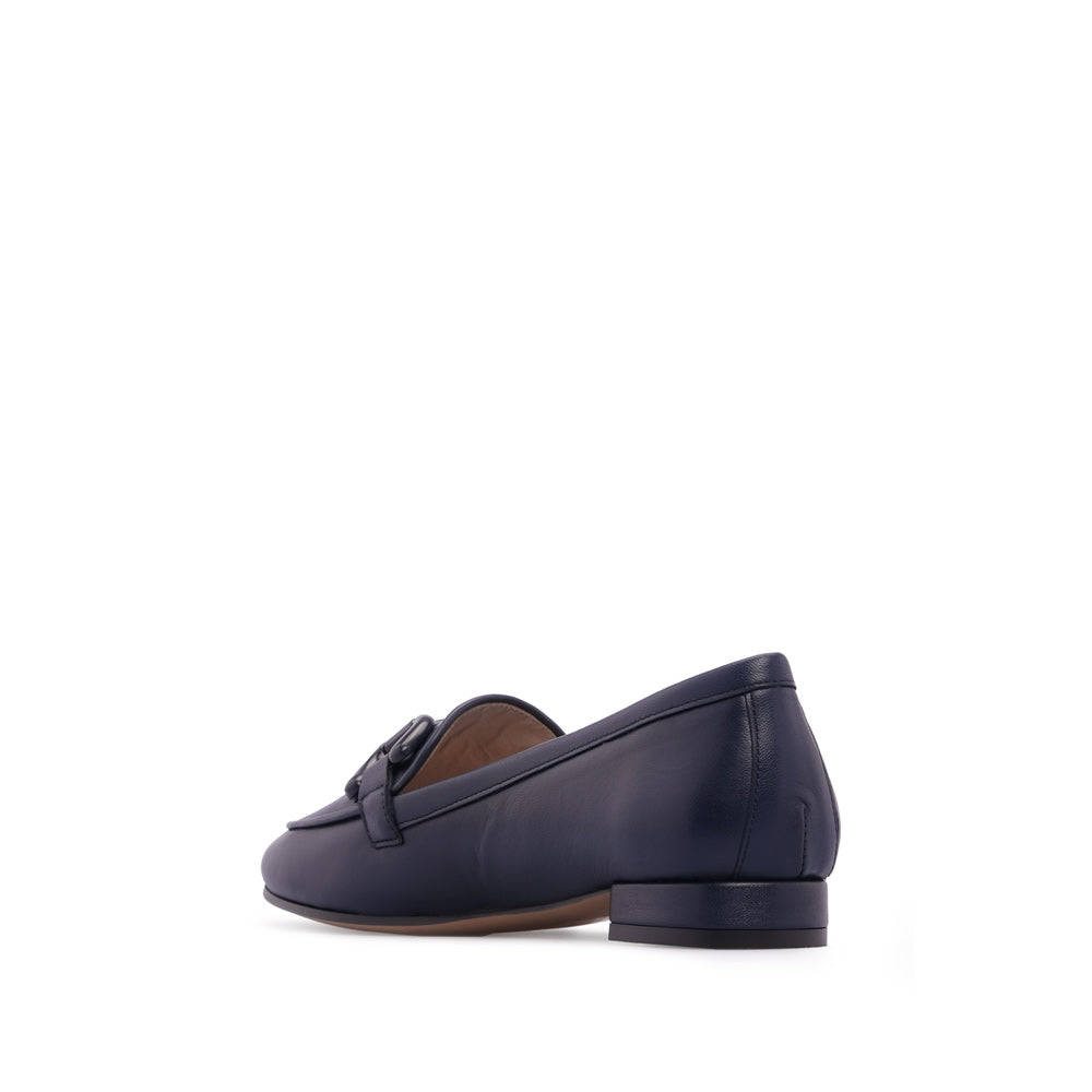 Sapato Casual Mulher Pele Azul Marinho