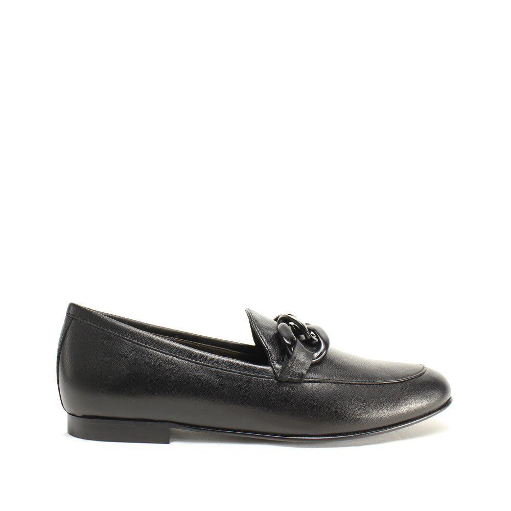 Sapato Mocassim Mulher Pele Preto