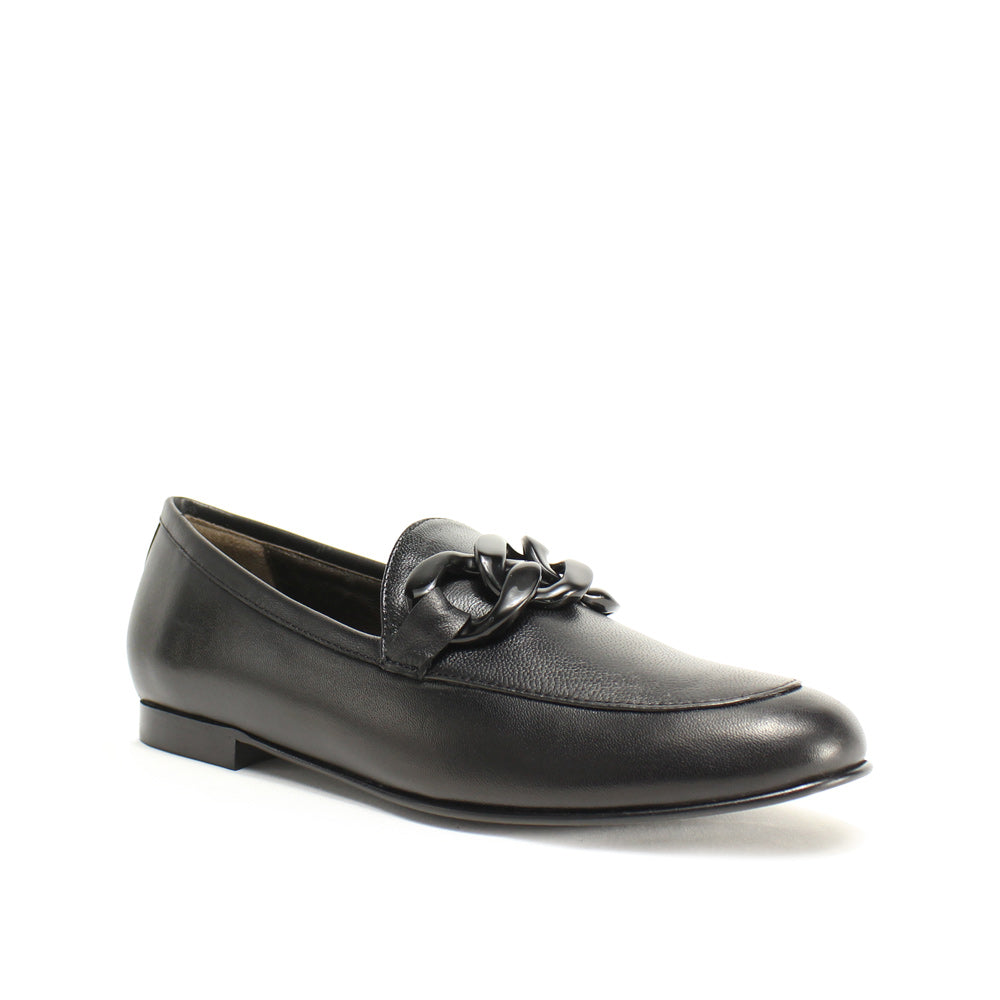 Sapato Mocassim Mulher Pele Preto