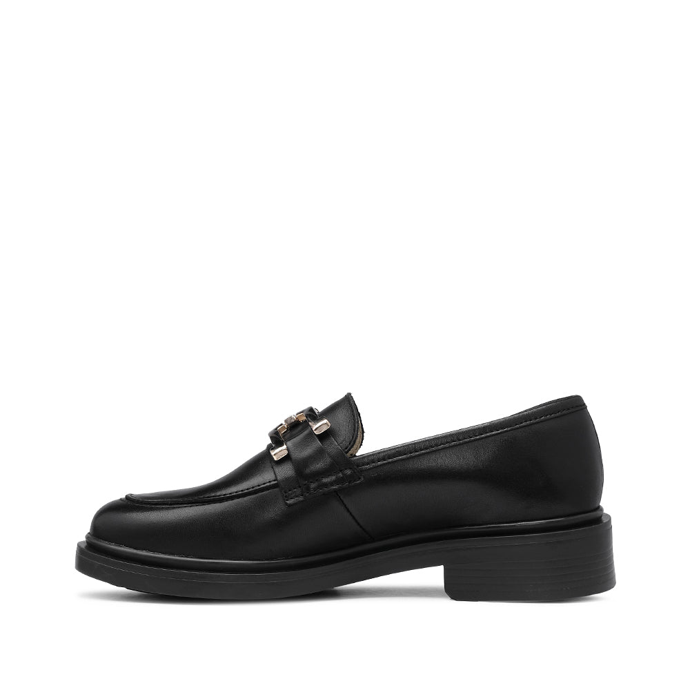 Sapato Salto Raso Mulher Pele Preto