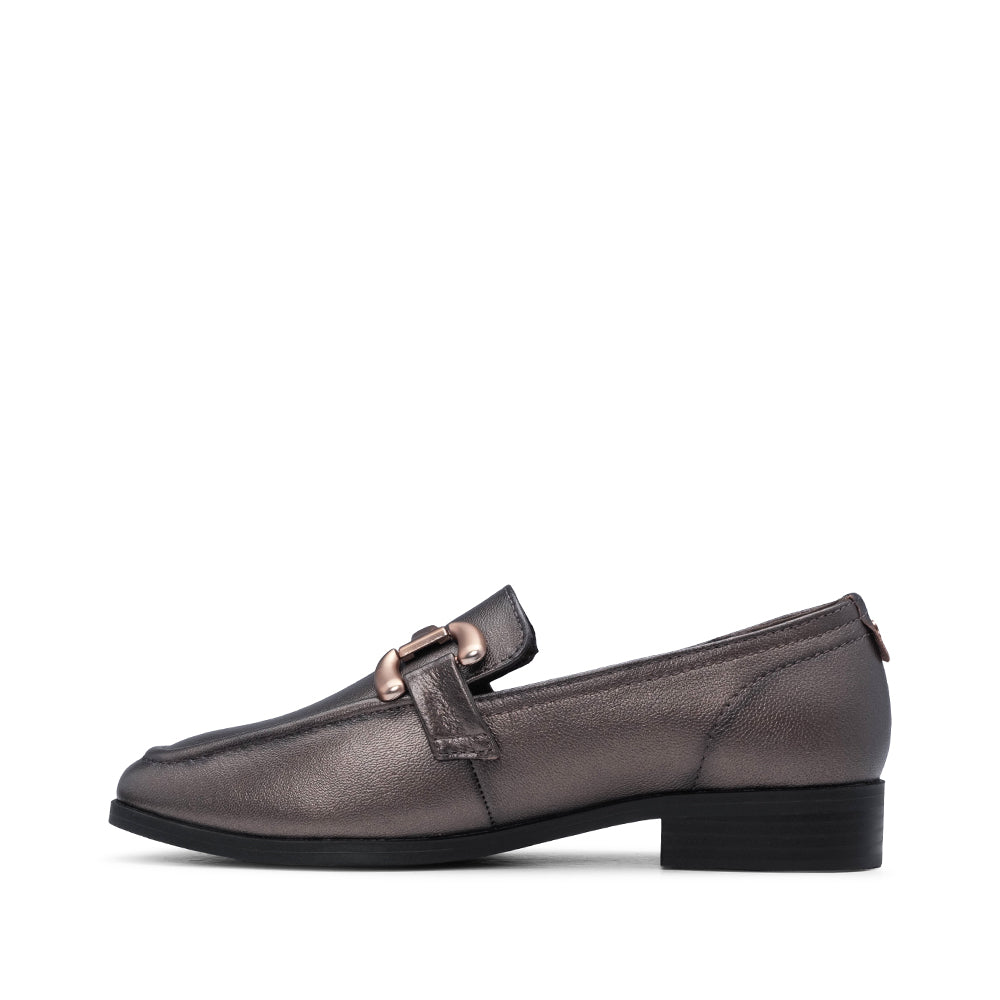 Sapato Mocassim Mulher Pele Plomo