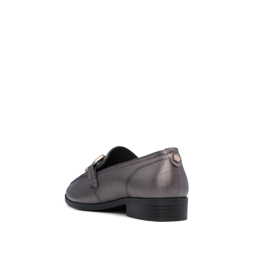 Sapato Mocassim Mulher Pele Plomo