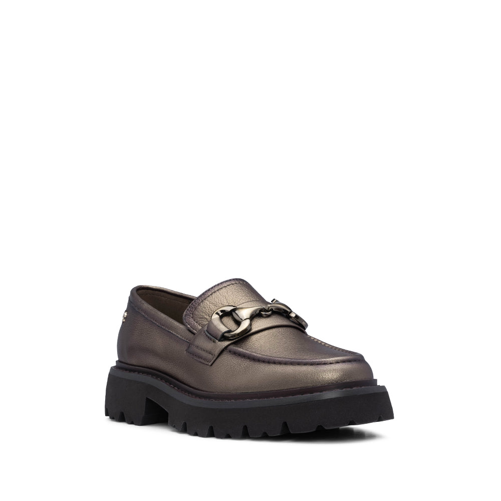 Sapato Mocassim Mulher Pele Bronze