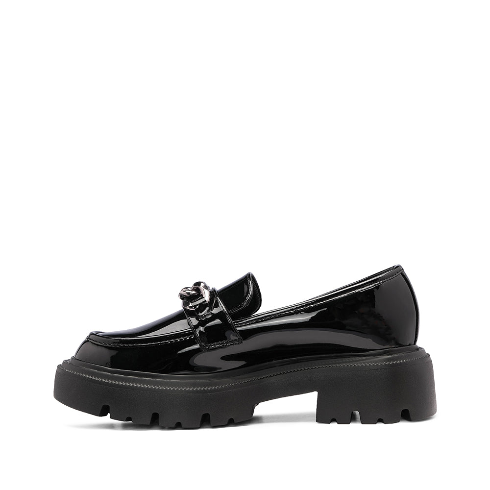 Sapato Mocassim Mulher Verniz Preto