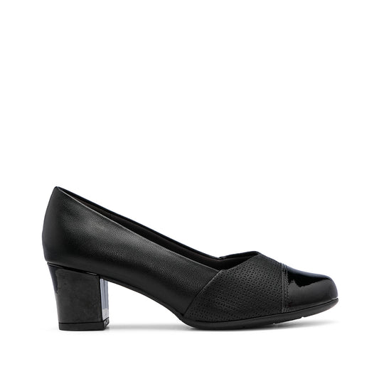 Sapato Salto Médio Mulher Pele Preto