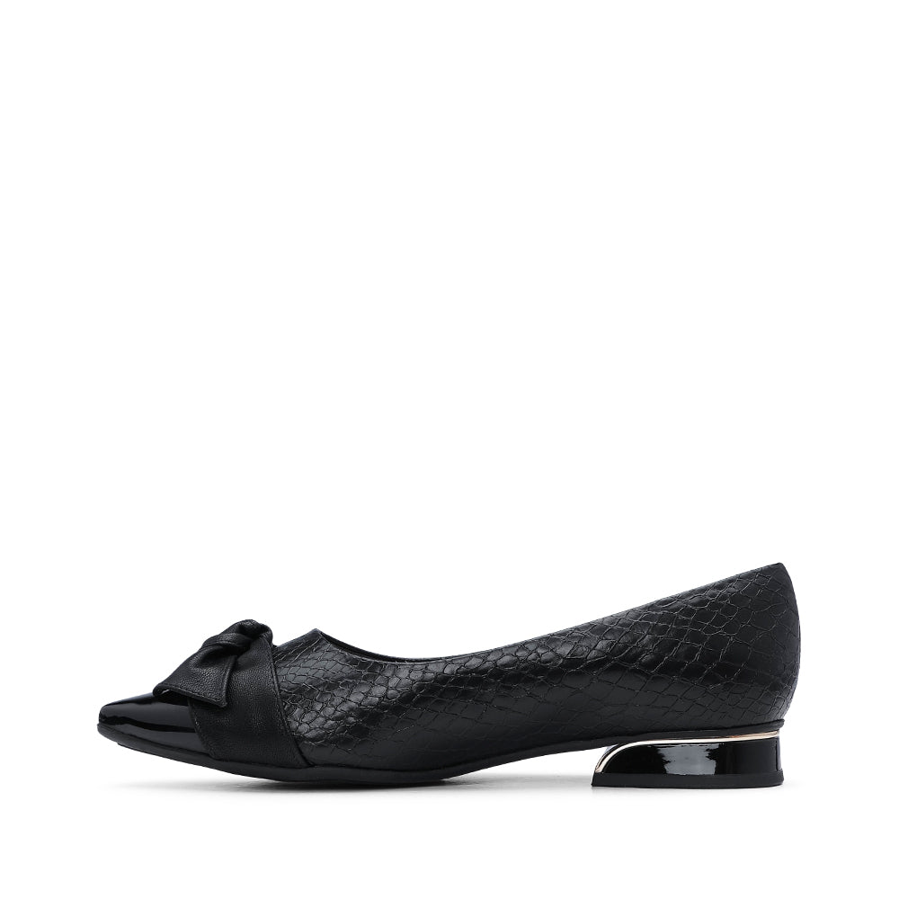 Sapato Sabrinas Mulher Animal Print Preto