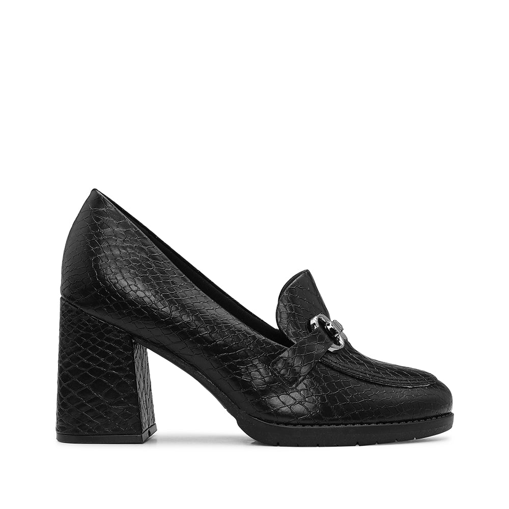 Sapato Casual Mulher Animal Print Preto