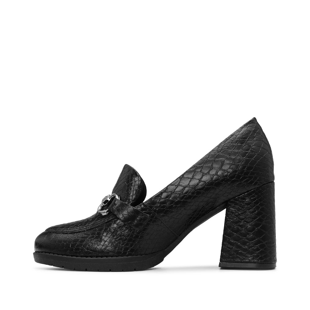 Sapato Casual Mulher Animal Print Preto