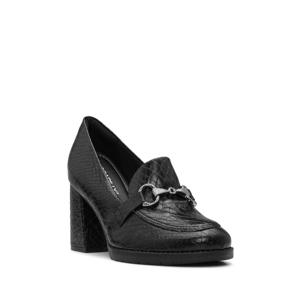 Sapato Casual Mulher Animal Print Preto
