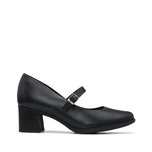 Sapato Mary Jane Mulher Gravado Preto