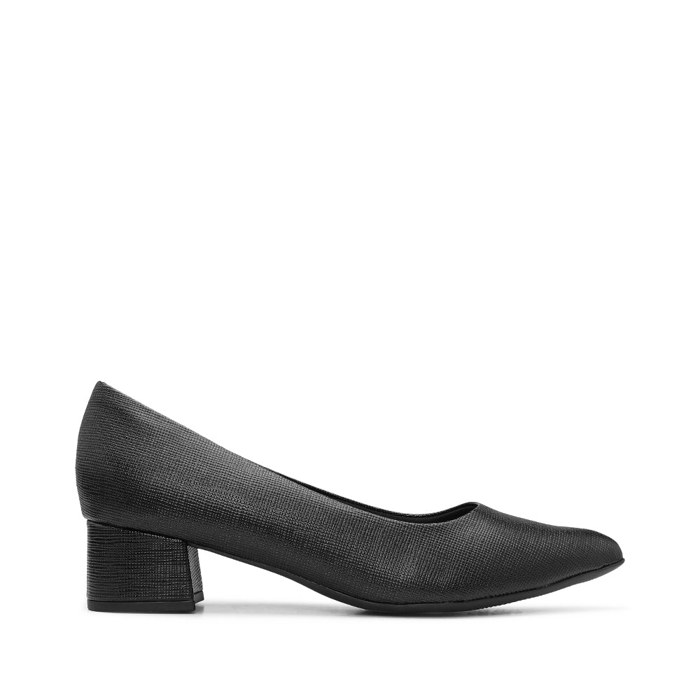 Sapato Casual Mulher Gravado Preto