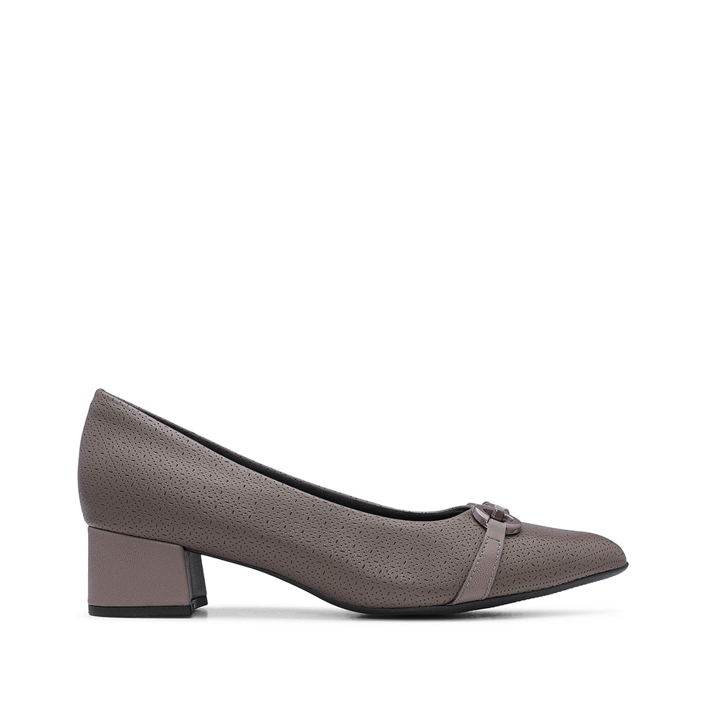 Sapato Casual Mulher Gravado Taupe